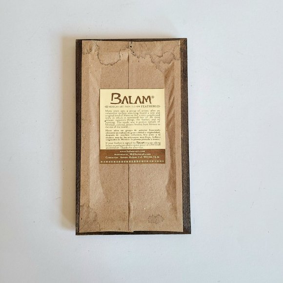 Mexican art painted on feathers. - Picture 4 of 5